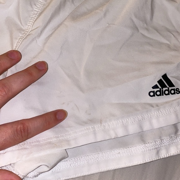 Adidas Women's Athletic White Shorts - Picture 4 of 4